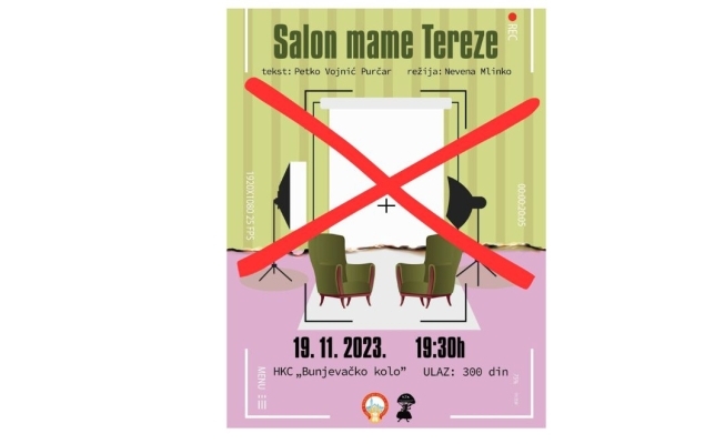 Otkazana predstava »Salon mame Tereze«