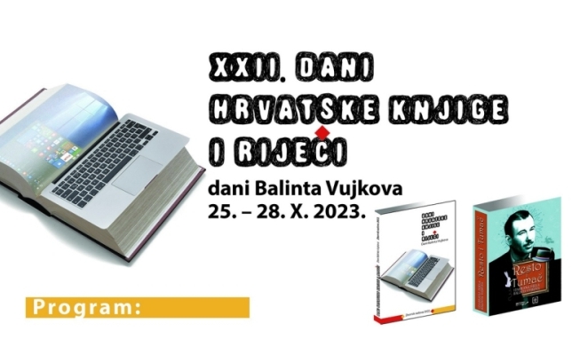 Trodnevni program »Dana hrvatske knjige i riječi – dana Balinta Vujkova«